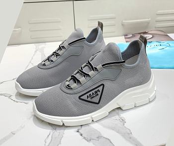 Prada Knit Sneakers Grey