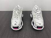 Balenciaga Triple S Sneaker Allover White Pink 524039 W2FA4 9155 - 4