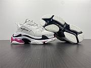 Balenciaga Triple S Sneaker Allover White Pink 524039 W2FA4 9155 - 3