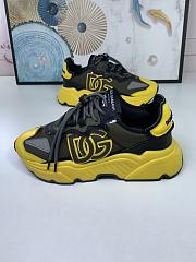 Dolce & Gabbana Logo-Patch Low-Top Sneakers Yellow - 6