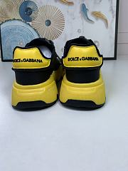 Dolce & Gabbana Logo-Patch Low-Top Sneakers Yellow - 5