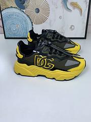 Dolce & Gabbana Logo-Patch Low-Top Sneakers Yellow - 4
