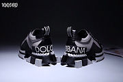 Dolce & Gabbana Super Queen Low-Top Sneakers Black Grey CK1649AK337 - 5