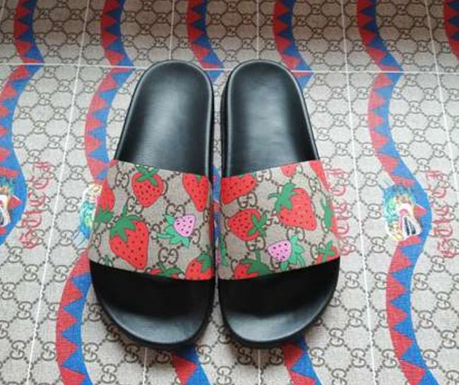 Gucci Strawberry Slide Sandal - 1