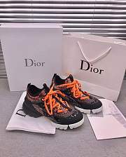 Dior D-Connect Sneaker Black Pattern Orange - 2