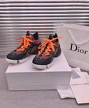 Dior D-Connect Sneaker Black Pattern Orange - 3
