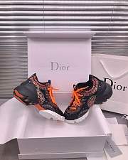 Dior D-Connect Sneaker Black Pattern Orange - 4