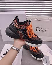 Dior D-Connect Sneaker Black Pattern Orange - 5