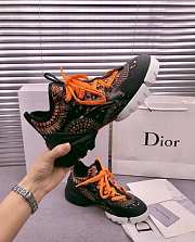 Dior D-Connect Sneaker Black Pattern Orange - 6