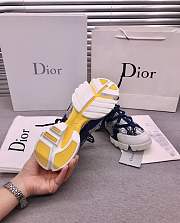 Dior D-Connect Sneaker White and Blue Butterfly Motif - 5
