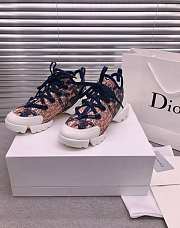 Dior D-Connect Sneaker White and Red Butterfly Motif - 4