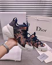Dior D-Connect Sneaker White and Red Butterfly Motif - 6