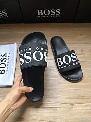 Boss Italian-Made Logo Slides Black 1398848 - 6