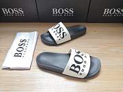 Boss Italian-Made Logo Slides Black White - 6