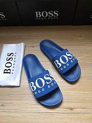 Boss Italian-Made Logo Slides Blue 50425152 - 5