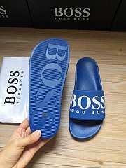 Boss Italian-Made Logo Slides Blue 50425152 - 3