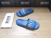 Boss Italian-Made Logo Slides Blue 50425152 - 2