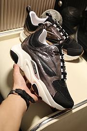 Dior B22 Sneaker Black Technical Mesh Patent - 4
