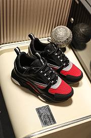Dior B22 Sneaker Red Black Technical Mesh - 4