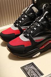 Dior B22 Sneaker Red Black Technical Mesh - 3
