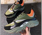 Dior B22 Sneaker Green and Orange Technical Mesh - 1