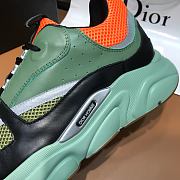Dior B22 Sneaker Green and Orange Technical Mesh - 6