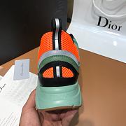 Dior B22 Sneaker Green and Orange Technical Mesh - 5