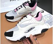 Dior B22 Sneaker Pink and White Technical Mesh 3SN231YKB_H069 - 1