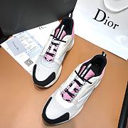 Dior B22 Sneaker Pink and White Technical Mesh 3SN231YKB_H069 - 5