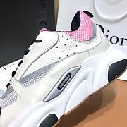Dior B22 Sneaker Pink and White Technical Mesh 3SN231YKB_H069 - 2