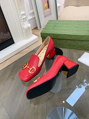 Gucci Women's Ballet Flat with Horsebit Red - 2