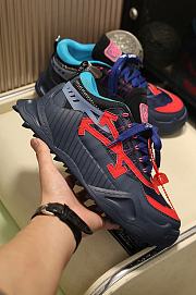 Off-White Odsy-1000 Black Red with Blue Shoeslaces - 5