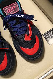 Off-White Odsy-1000 Black Red with Blue Shoeslaces - 3