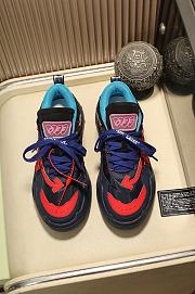 Off-White Odsy-1000 Black Red with Blue Shoeslaces - 2
