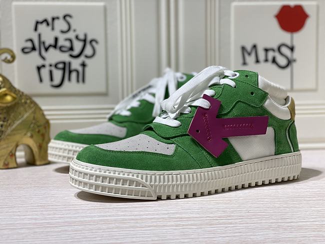 Off-White Green Low-Top Off-Court 3.0 Sneakers - 1
