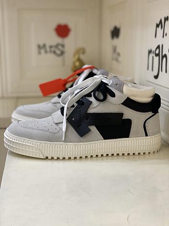 Off-White Grey Low-Top Off-Court 3.0 Sneakers