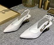 Versace Safety Pin Pumps White - 5