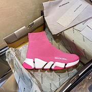 Balenciaga Speed 2.0 Sneakers Dark Pink - 5