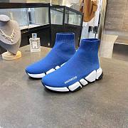 Balenciaga Speed 2.0 Sneakers White Blue - 1