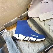 Balenciaga Speed 2.0 Sneakers White Blue - 5