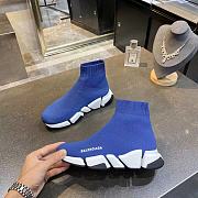 Balenciaga Speed 2.0 Sneakers White Blue - 3