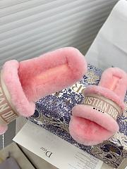 Dior Dway Slides Fur Pink - 6