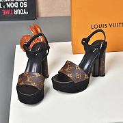 Louis Vuitton Since 1854 Podium Platform Sandal Brown - 6