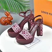 Louis Vuitton Since 1854 Podium Platform Sandal Cherry - 1