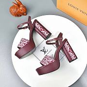 Louis Vuitton Since 1854 Podium Platform Sandal Cherry - 5