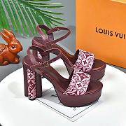 Louis Vuitton Since 1854 Podium Platform Sandal Cherry - 4