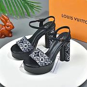 Louis Vuitton Since 1854 Podium Platform Sandal Grey - 1