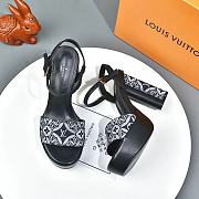 Louis Vuitton Since 1854 Podium Platform Sandal Grey - 3