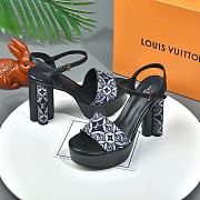 Louis Vuitton Since 1854 Podium Platform Sandal Grey - 4
