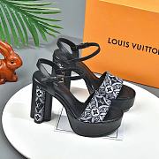Louis Vuitton Since 1854 Podium Platform Sandal Grey - 5